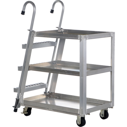 Chariot de pr&eacute;l&egrave;vement de stock, Aluminium, 21-7/8" la x 40" p, 3 tablettes, Capacit&eacute; 660 lb Nuna Depot Inc.