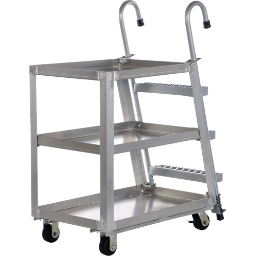 Chariot de pr&eacute;l&egrave;vement de stock, Aluminium, 21-7/8" la x 40" p, 3 tablettes, Capacit&eacute; 660 lb Nuna Depot Inc.