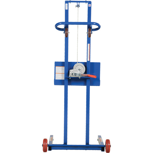Plateforme &eacute;l&eacute;vatrice &agrave; profil bas pour charge l&eacute;g&egrave;re, M&eacute;canisme Treuil manuel, Capacit&eacute; de 400 lb, Levage max de 55" Nuna Depot Inc.