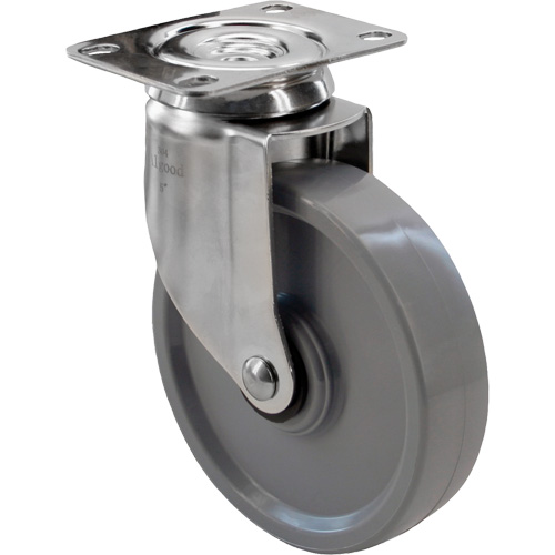 2309 Caster, Swivel, 4" (101.6 mm), Envirothane Grey, 350 lbs. (158.8 kg.) Nuna Depot Inc.