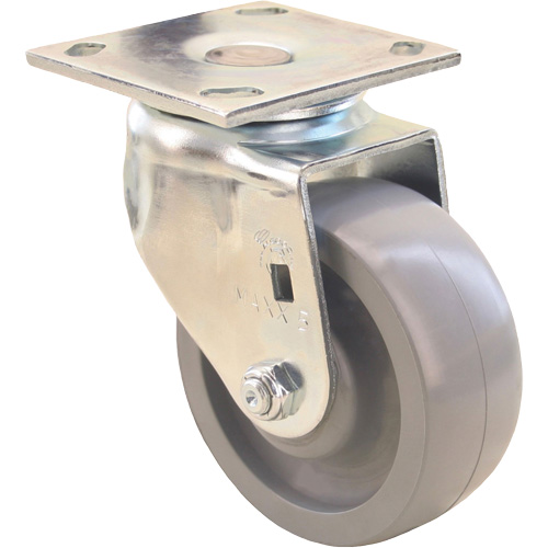 Max9 Directional & Wheel iLock Caster, Swivel with Brake, 6" (152.4 mm), Envirothane Grey-WOW, 1100 lbs. (498.95 kg.) Nuna Depot Inc.