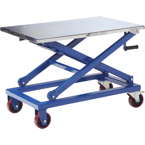 Table &eacute;l&eacute;vatrice manuelle &agrave; ciseaux, 37" lo x 23-1/2" la, Acier, Capacit&eacute; 660 lb Nuna Depot Inc.