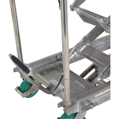 Manual Hydraulic Scissor Lift Table, 36-1/4" L x 19-3/8" W, Stainless Steel, 600 lbs. Capacity Nuna Depot Inc.