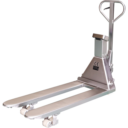Eco Weigh-Scale Pallet Truck, 48" L x 27" W, 4400 lbs. Cap. Nuna Depot Inc.