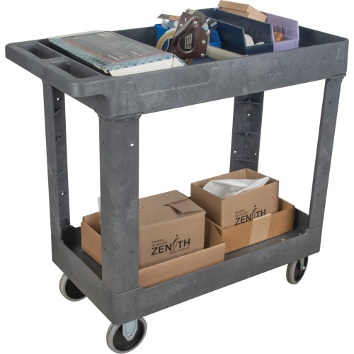 Chariot utilitaire pour l'entretien, 2 tiers, 16-1/2" x 32-1/2" x 34-1/2", Capacit&eacute; 550 lb Nuna Depot Inc.