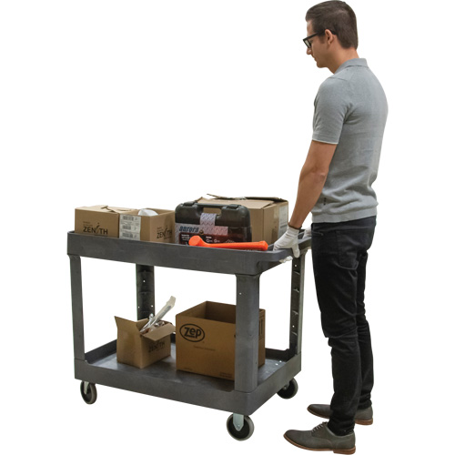 Utility Service Cart, 2 Tiers, 24-5/8" x 32-1/2" x 40", 550 lbs. Capacity Nuna Depot Inc.