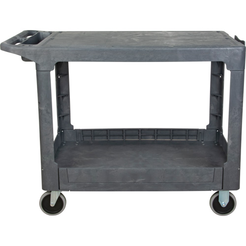 Flat-Shelf Utility Service Cart, 2 Tiers, 25-1/4" x 32-1/4" x 44", 550 lbs. Capacity Nuna Depot Inc.