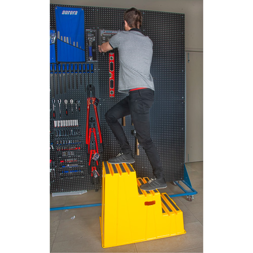 Industrial Step Stool, 3 Steps, 34-13/16" x 22-7/16" x 28-1/2" High Nuna Depot Inc.