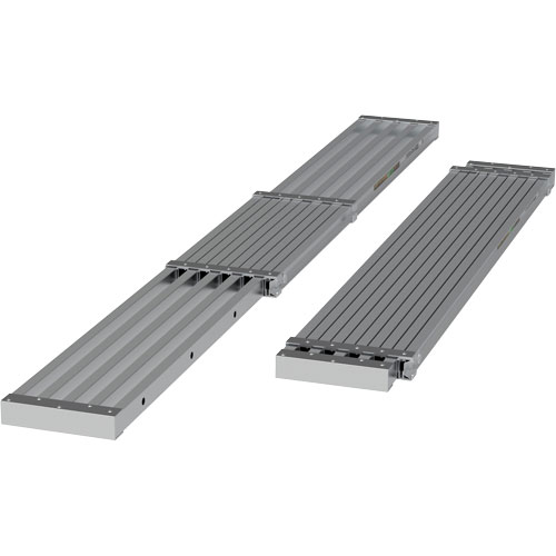Telescoping Work Plank, 108" W x 12" D, 250 lbs. Capacity, Knocked Down Nuna Depot Inc.