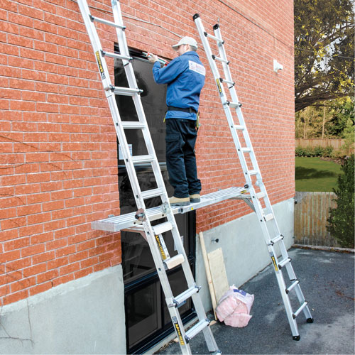Telescoping Work Plank, 108" W x 12" D, 250 lbs. Capacity, Knocked Down Nuna Depot Inc.