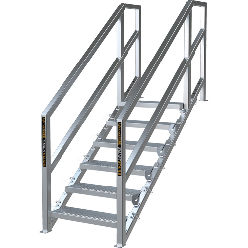 SmartStairs 6-10 Steps Modular Construction Stair System, 75" H Nuna Depot Inc.