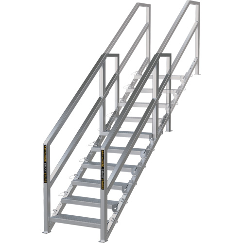SmartStairs 6-10 Steps Modular Construction Stair System, 75" H Nuna Depot Inc.