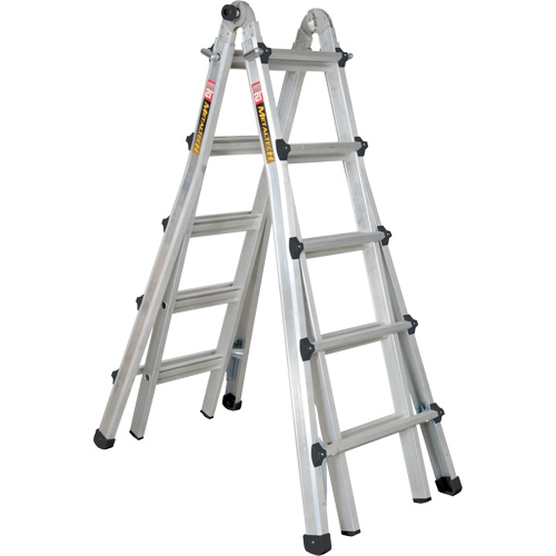 Telescoping Multi-Position Ladder, Aluminum, 300 lbs., CSA Grade 1A Nuna Depot Inc.
