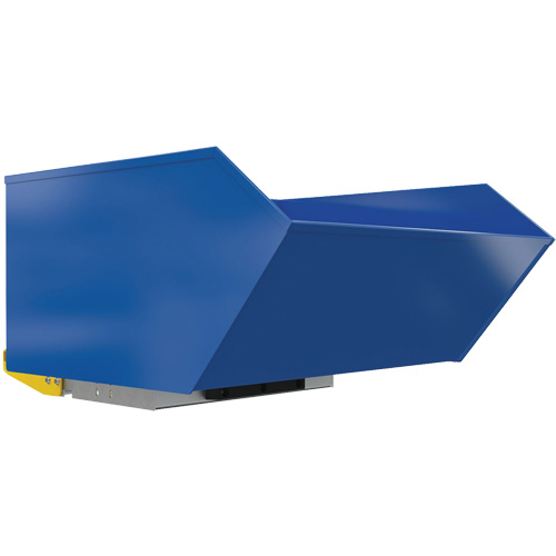 Conteneur autobasculeur moyennement lourd en style H, Acier, 1 vg³, Bleu Nuna Depot Inc.
