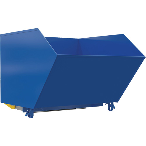 Conteneur autobasculeur l&eacute;ger en style H, Acier, 1-1/2 vg³, Bleu Nuna Depot Inc.