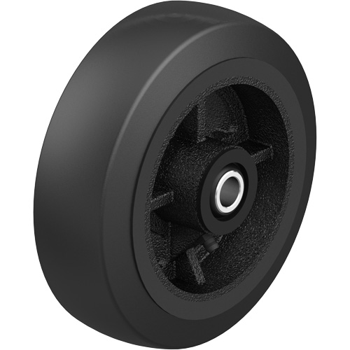 Roue en caoutchouc noir sur noyau en fonte noir, 12" (304,8 mm) dia. x 2-1/2" (64 mm) la, Capacit&eacute; de 396,8 lb (180 kg) Nuna Depot Inc.