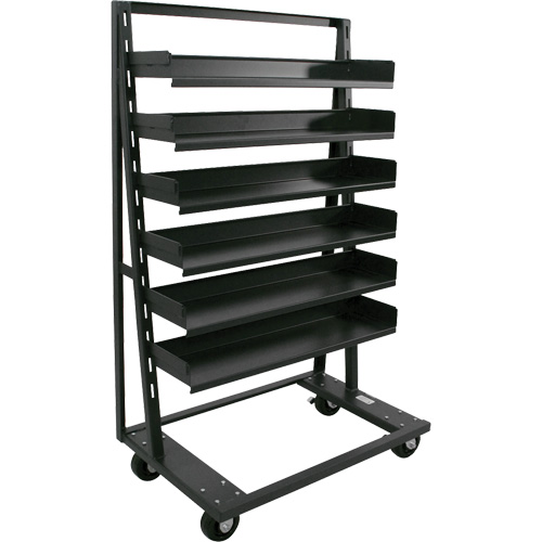 Single-Sided Heavy Duty A-Frame Cart with 6 Trays, 38" x 25" x 63", 2500 lbs. Capacity Nuna Depot Inc.