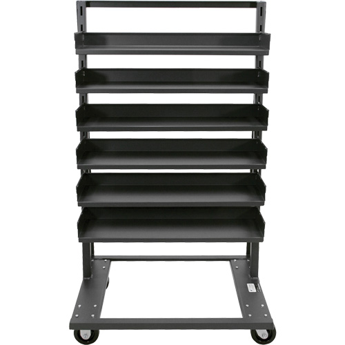 Single-Sided Heavy Duty A-Frame Cart with 6 Trays, 38" x 25" x 63", 2500 lbs. Capacity Nuna Depot Inc.