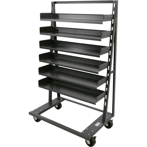 Single-Sided Heavy Duty A-Frame Cart with 6 Trays, 38" x 25" x 63", 2500 lbs. Capacity Nuna Depot Inc.