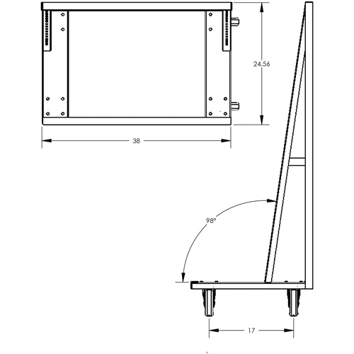 Single-Sided Heavy Duty A-Frame Cart with 6 Trays, 38" x 25" x 63", 2500 lbs. Capacity Nuna Depot Inc.