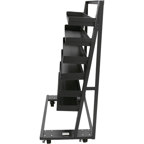 Chariot &agrave; cadre en A robuste &agrave; un c&ocirc;t&eacute; avec 6 plateaux &agrave; rebords, 38" x 25" x 63", Capacit&eacute; 2500 lb Nuna Depot Inc.