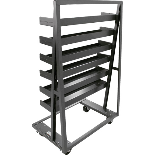 Chariot &agrave; cadre en A robuste &agrave; un c&ocirc;t&eacute; avec 6 plateaux &agrave; rebords, 38" x 25" x 63", Capacit&eacute; 2500 lb Nuna Depot Inc.
