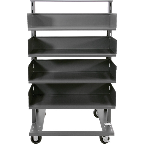 Single-Sided Heavy Duty A-Frame Cart with 4 Large Trays, 38" x 25" x 63", 2500 lbs. Capacity Nuna Depot Inc.