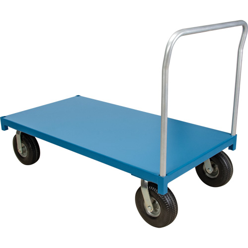 Chariot &agrave; plateforme robuste, 48" lo x 24" la x Capacit&eacute; 1200 lb, Roues en Anticrevaison Nuna Depot Inc.