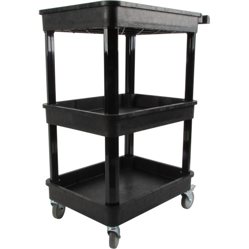 Utility Cart with Deep Lip Shelf, 3 Tiers, 19" x 39-1/2" x 28-1/4", 330 lbs. Capacity Nuna Depot Inc.