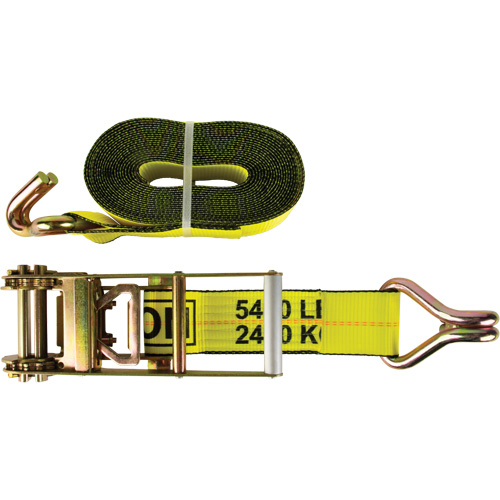 Tendeur d'arrimage pour treuil, Crochet en J, 3" , 30' , Charge d'utilisation max. 5400 lb (2449 kg) Nuna Depot Inc.