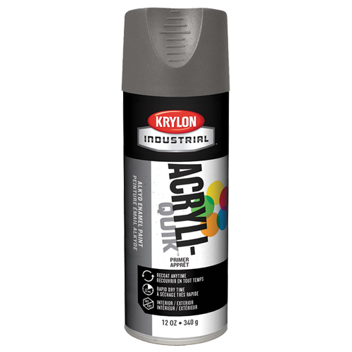 Laque industrielle Acryli-Quik, Gris, Tr&egrave;s mat, 12 oz, Canette a&eacute;rosol Nuna Depot Inc.