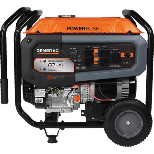 Portable Generator with COsense&reg; Technology, 10000 W Surge, 8000 W Rated, 120 V/240 V, 7.9 gal. Tank Nuna Depot Inc.