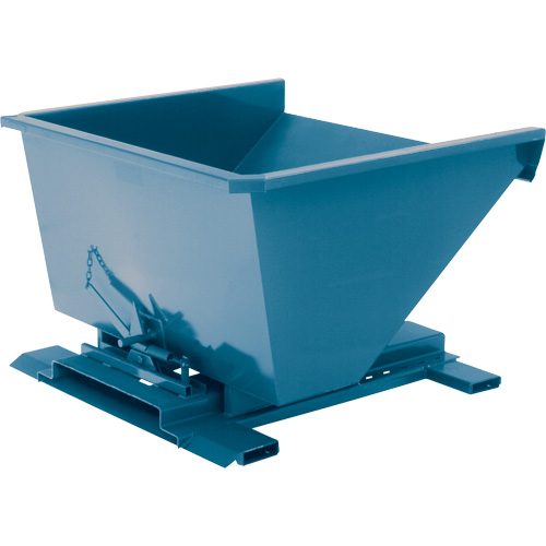 Self-Dumping Hopper, Steel, 3/4 cu.yd., Blue Nuna Depot Inc.