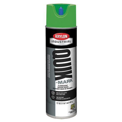 Peinture de marquage industrielle invers&eacute;e &agrave; base de solvant Quik-Mark, 17 oz, Canette a&eacute;rosol Nuna Depot Inc.