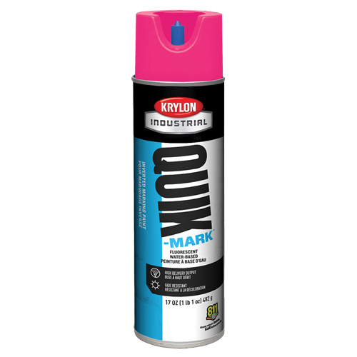 Industrial Quik-Mark Water-Based Inverted Marking Paint, 17 oz., Aerosol Can Nuna Depot Inc.