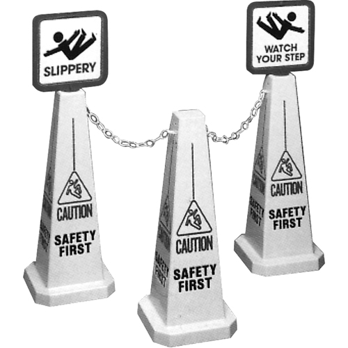C&ocirc;nes de d&eacute;viation Lamba  Caution , Anglais avec pictogramme Nuna Depot Inc.