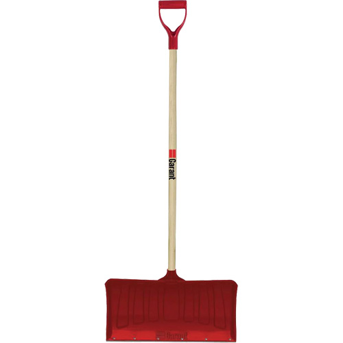 Red Snow Pusher, Polypropylene Blade, D-Grip Handle, 20-3/4" W Nuna Depot Inc.