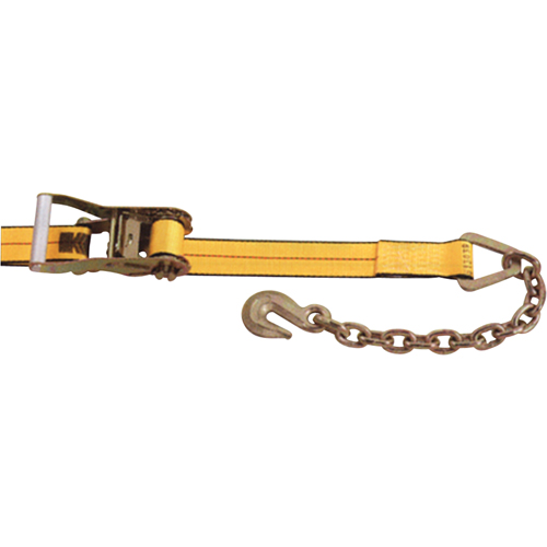 Ratchet Straps, Chain Anchor, 2" W x 30' L, 3335 lbs. (1513 kg) Working Load Limit Nuna Depot Inc.