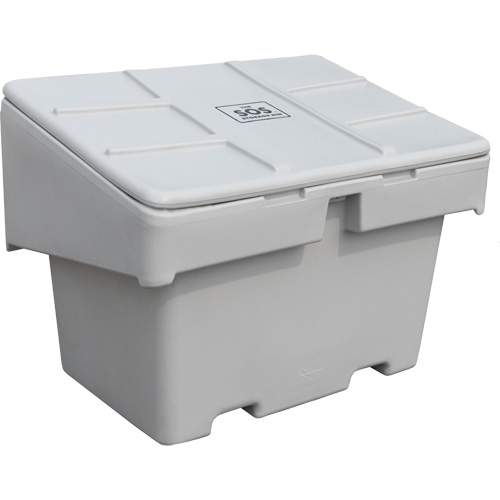 Salt Sand Container SOS, With Hasp, 42" x 29" x 30", 11 cu. Ft., Grey Nuna Depot Inc.