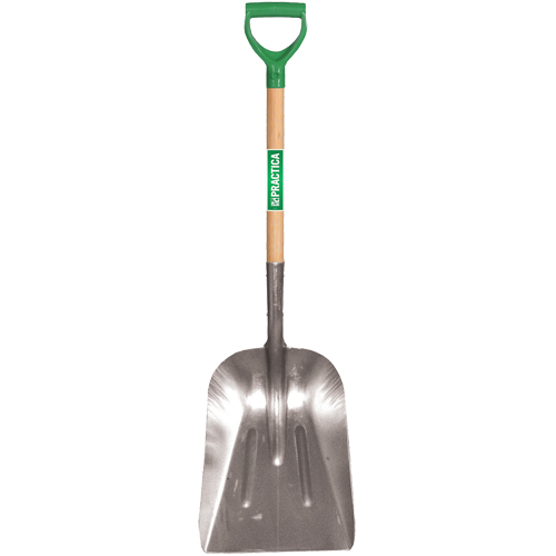Scoop Shovel, Wood, Aluminum Blade, D-Grip Handle, 29" Length Nuna Depot Inc.