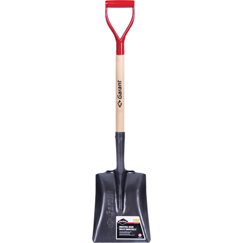 Pro Square Point Shovel, Wood, Tempered Steel Blade, D-Grip Handle, 27-3/4" Long Nuna Depot Inc.