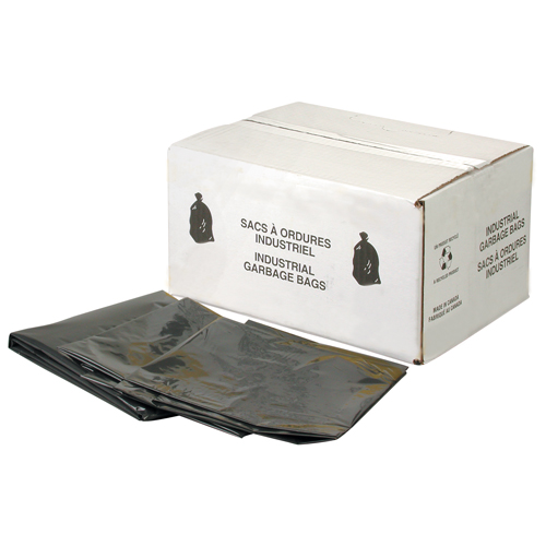 Heavy-Duty Garbage Bags, 4X Strong, 35" W x 50" L, 6 mils, Black Nuna Depot Inc.