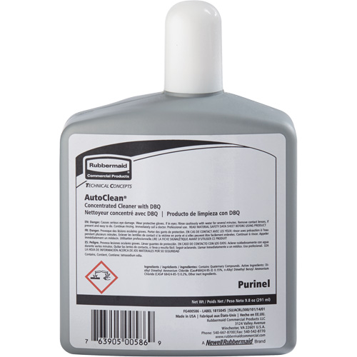 Produit d'entretien pour drain et nettoyeur de cuvette de rechange AutoClean de Purinel, 9,8 oz, Bouteille Nuna Depot Inc.
