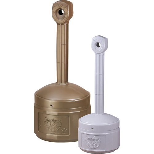 Cendriers Smoker's Cease-Fire, Sur pied, Plastique, Capacit&eacute; 4 gal. US, Hauteur 38-1/2" Nuna Depot Inc.