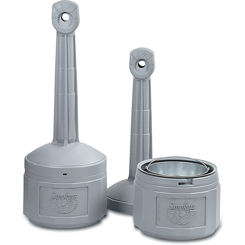 Cendriers Smoker's Cease-Fire, Sur pied, Plastique, Capacit&eacute; 4 gal. US, Hauteur 38-1/2" Nuna Depot Inc.