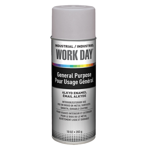 Peinture industrielle Work Day, Gris, Tr&egrave;s mat, 10 oz, Canette a&eacute;rosol Nuna Depot Inc.