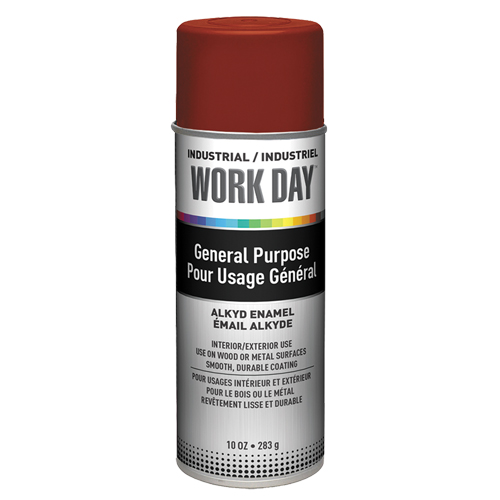 Industrial Work Day Primer Paint, Red, Very Flat, 10 oz., Aerosol Can Nuna Depot Inc.
