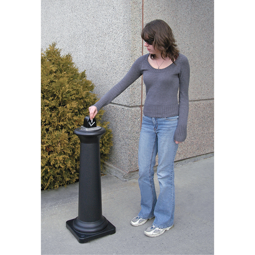 Groundskeeper Tuscan Cigarette Waste Collector, Free-Standing, Metal, 1 US gal. Capacity, 38-1/2" Height Nuna Depot Inc.