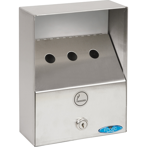 Smoking Receptacles, Wall-Mount, Stainless Steel, 1 Litres Capacity, 9" Height Nuna Depot Inc.