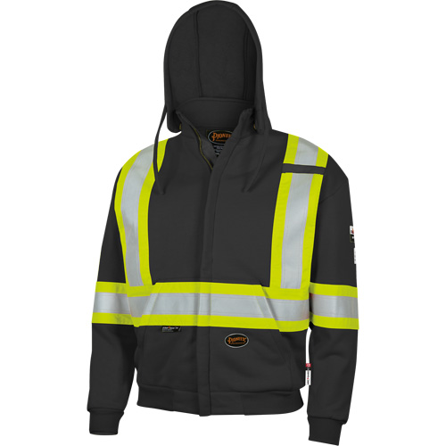 337SF Flame-Resistant Zip Style Hoodie, Men's, Small, Black, 22 cal/cm² Nuna Depot Inc.